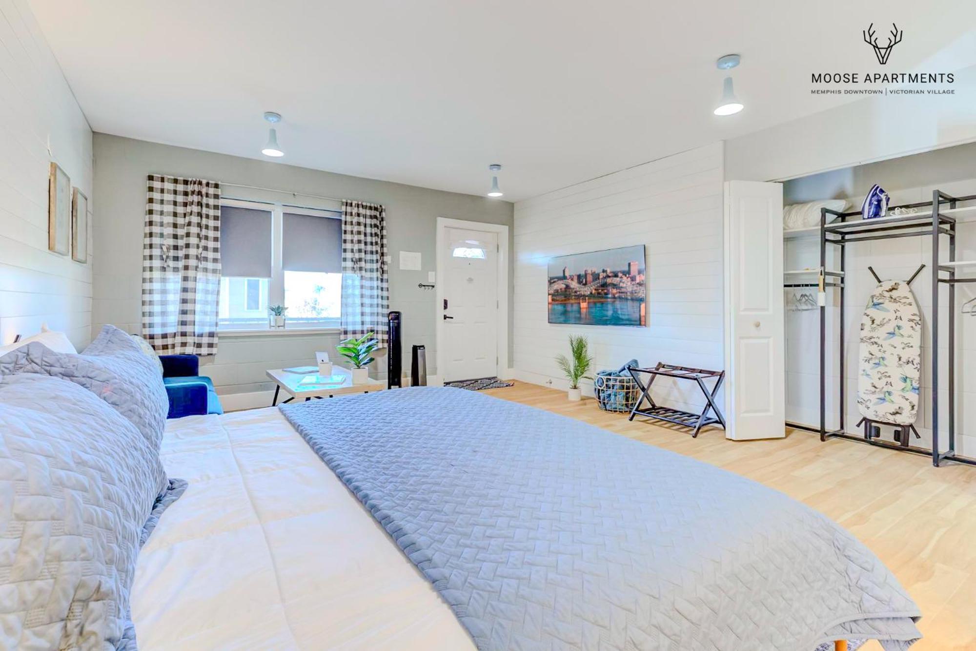 The Moose #8 - Modern Luxe Loft With King Bed & Free Parking & Wifi Apartment Memphis Luaran gambar