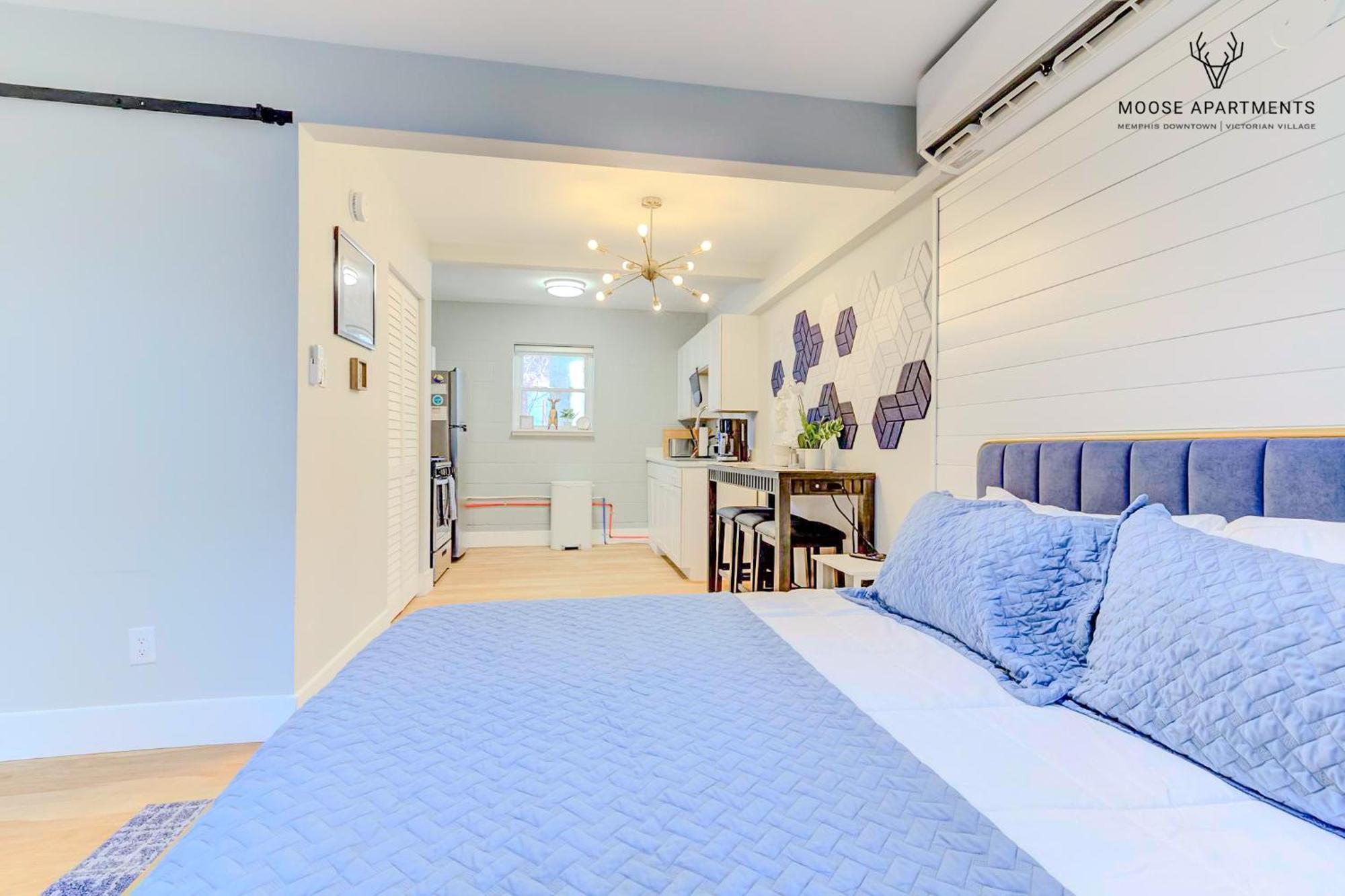 The Moose #8 - Modern Luxe Loft With King Bed & Free Parking & Wifi Apartment Memphis Luaran gambar